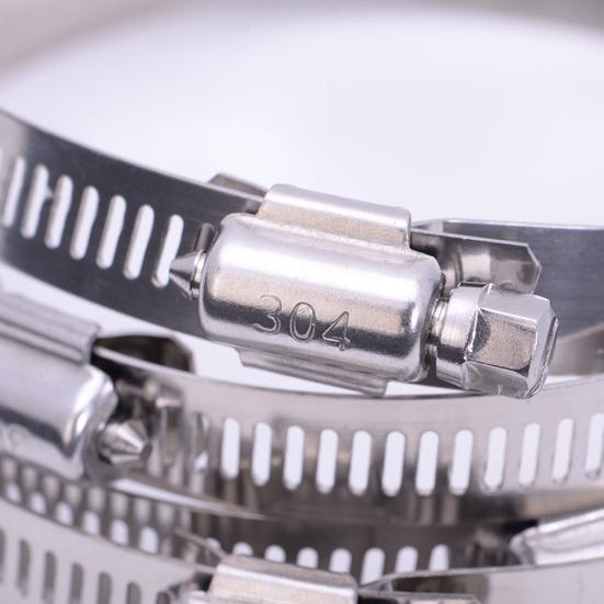 Verstellbare Edelstahl Wasserrohrschelle Schneckengetriebe Schlauch Rundrohrklemme