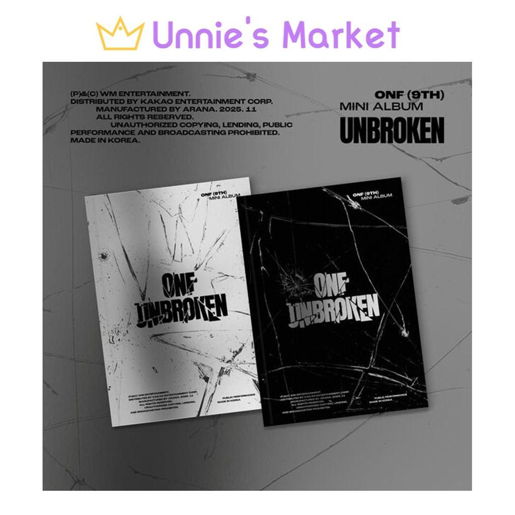 ONF [UNBROKEN] 9th Mini Album (SILENCED / NO RETREAT VER.) + Free Gift