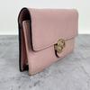 [Pre-Owned] Logo Double G Litchi Grain Woc Chain Leather Messenger Envelope Wallet Shoulder Crossbody Bag - Very Good #1FKGS4L