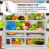 Aluminum Freezer Shelf Clip for Refrigerator Support 10Pcs Silver Durable Hooks