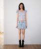 ROSEFRANTZ Frill Shirring Sleeveless [Sky Blue]