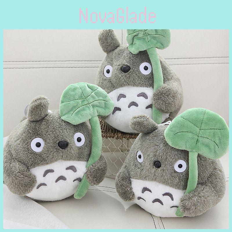 Cute Anime My Neighbor Totoro Plush Toy With Lotus Leaf 22/30cm Stuffed Kid Gift