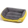 Winter Warm Semi-Enclosed Cat Mat Bed - Machine Washable, Square Pet Nest & Dog Cushion