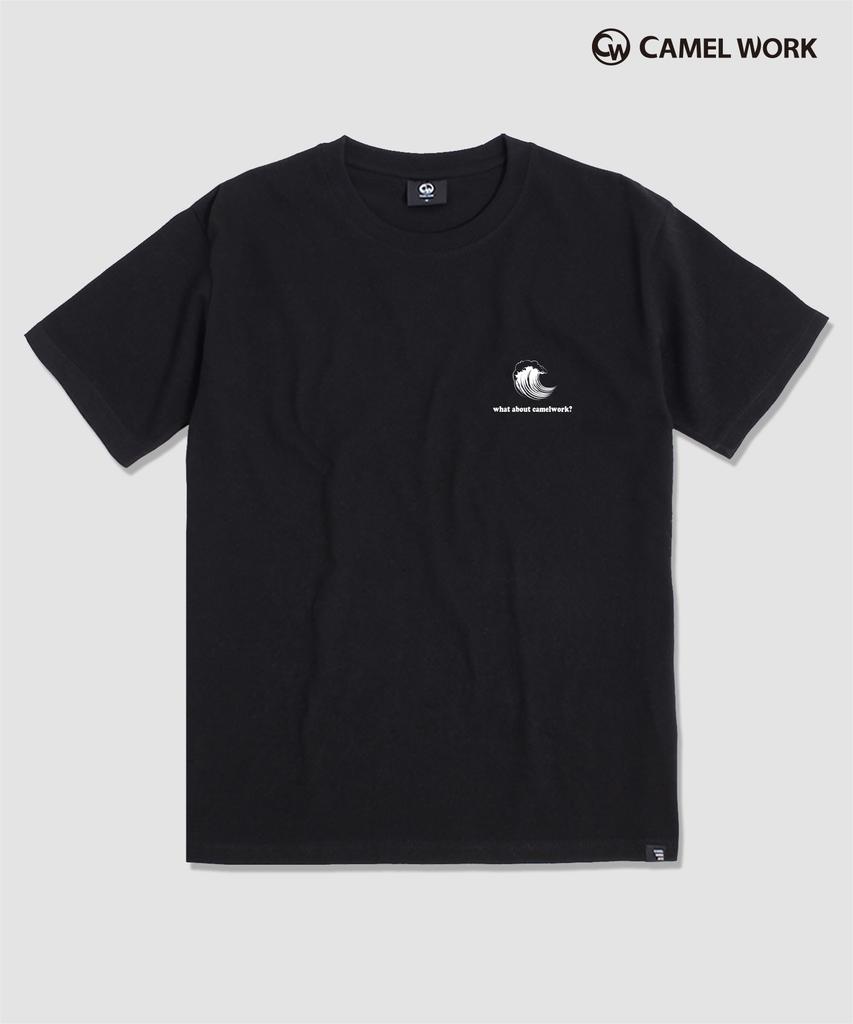 CAMEL WORK Wakeboard Short Sleeve T-Shirt (Black)