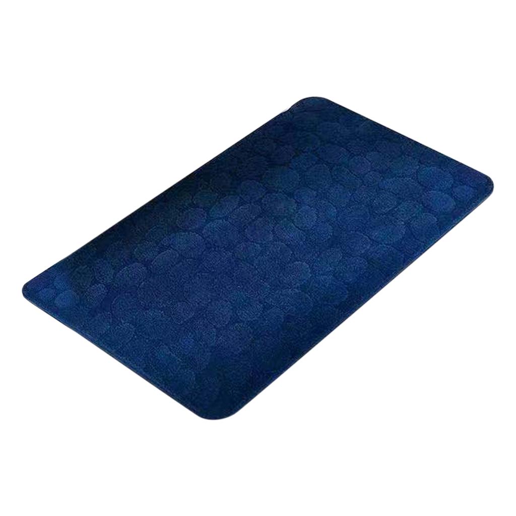 50 * 80CM Mała Mata Podłogowa z Polaru Koralowego w Kształcie Kamienia, Jednolity Kolor, Łatwa w Utrzymaniu, Mata Podłogowa do Łazienki, Mata Łazienkowa, Krzyż