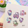 10/20pcs Sticker Cute Kitty Sticker Laser Cartoon Girl Kids Gifts Decals Hand Account Stationery Wholesale Toy Hot Selling