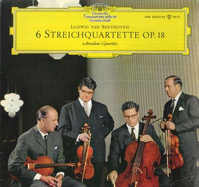 LP Record AMADEUS QUARTETT Beethoven 6 Streichquartette Op18 LPM1853133 DEUTSCHE GRAMMO 1962 Germany Classical Used