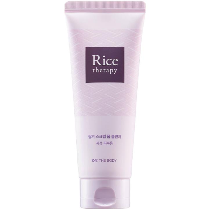 Rice Therapy Rice Bran Scrub Foam Cleanser 150ml AUTHENTIC STORE