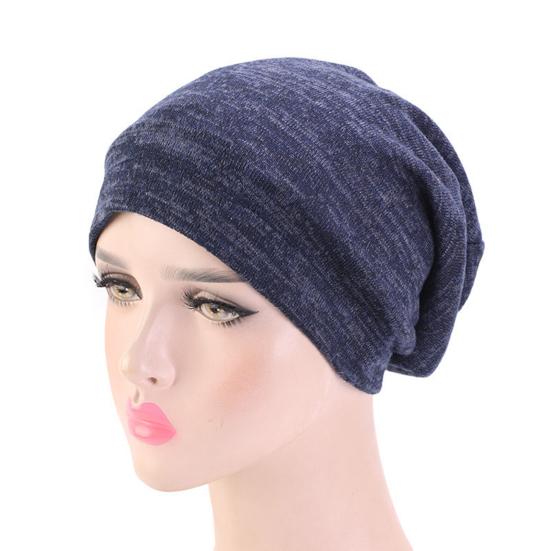 Hat Breathable Dual Color Faux Cashmere Night Sleep Cap for Sleep