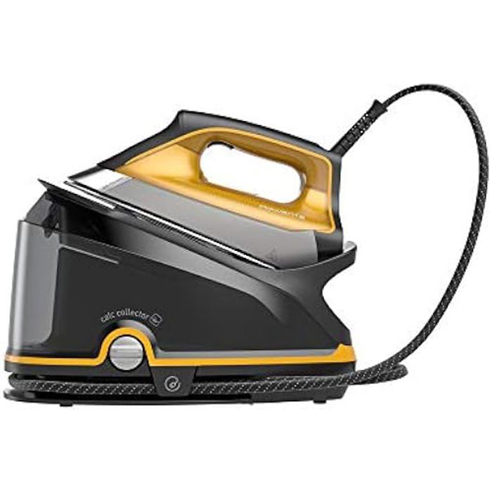 Centrale vapeur Rowenta DG7644 Compact Steam Pro 2200 W - Effet pressing 325 g/min - Capacité 1,1 l - Noir/jaune