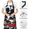 Moomin, Little My, Snoopy, Floral Print Nordic Apron, H-Shaped, Neck Strap, Easy To Move Around, with Pockets, Waterproof, Adjustable, Suitable for Nu