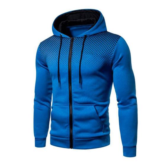 2Pcs/Set Men Sports Suit Drawstring Hooded Long Sleeve Tops Elastic Waist Trousers Set Fitness Outfit Exercise Casual Wear