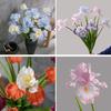 Mehrfarbige Künstliche Schwertlilienblume Weiche Blüten Lebensechte Blume Hochzeitsornament