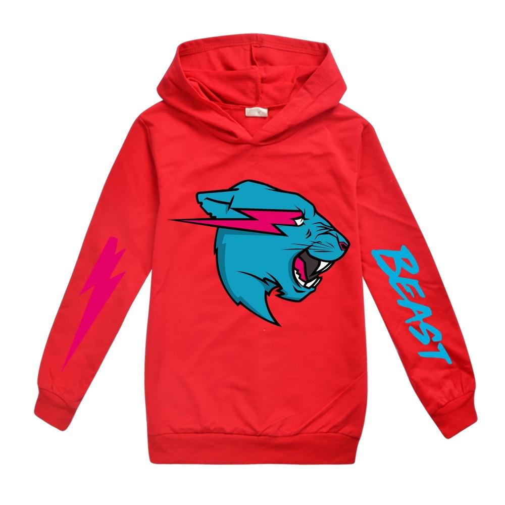 Mr Beast Cartoon Kinder Mädchen Jungen Hoodie T-Shirt Tops Kleidung
