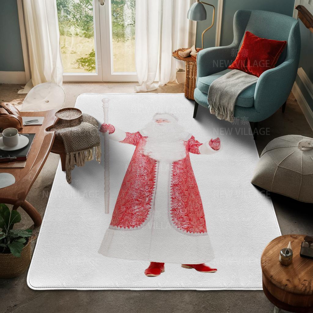 House Entrance Carpet Home Door Mat Living Room Bath Foot Bathroom Non-slip Water Absorption Rugs Bath Merry Christmas Winter