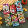 6pcs Traditional God of Wealth Red Envelope Cartoon Lucky Money Bags Money Packet  New Year Gifts