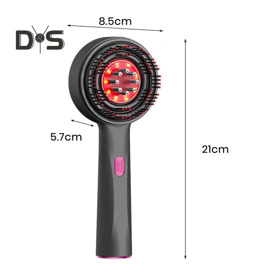 

Аппликатор для нанесения масла на волосы, электрическая щетка для волос IPX7, водонепроницаемая, перезаряжаемая, 3 режима, регулируемый аппликатор для нанесения масла на волосы, массажер для кожи головы чёрный