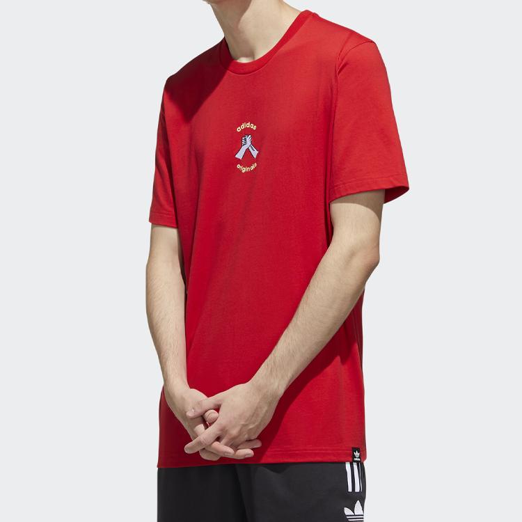 Adidas Originals Mic Graphic Sport Short Sleeve Tee Men Tops Red GP4053