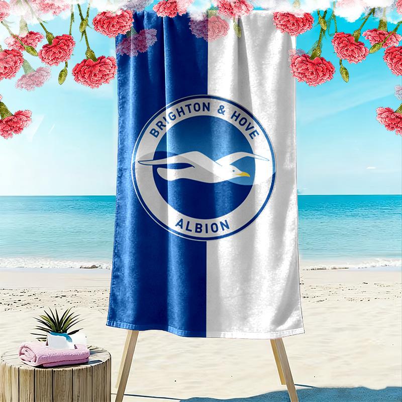 Brighton Print Beach Towel, Large Soft Quick Dry Towel for Beach Camping Swimming