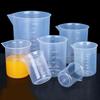 6Pc Transparent Measuring Cups For Kitchen Laboratory Test Beaker With Scale 50/100/200/300/500/1000ml Clear Plastic Mixing Cups