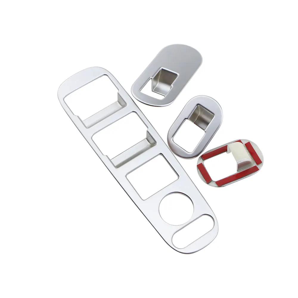 4Pcs Car Window Lifter Button Panel Sticker for Honda HRV HR-V Vezel 2014 - 2020 Decoration Cover Trim Interior Accessories
