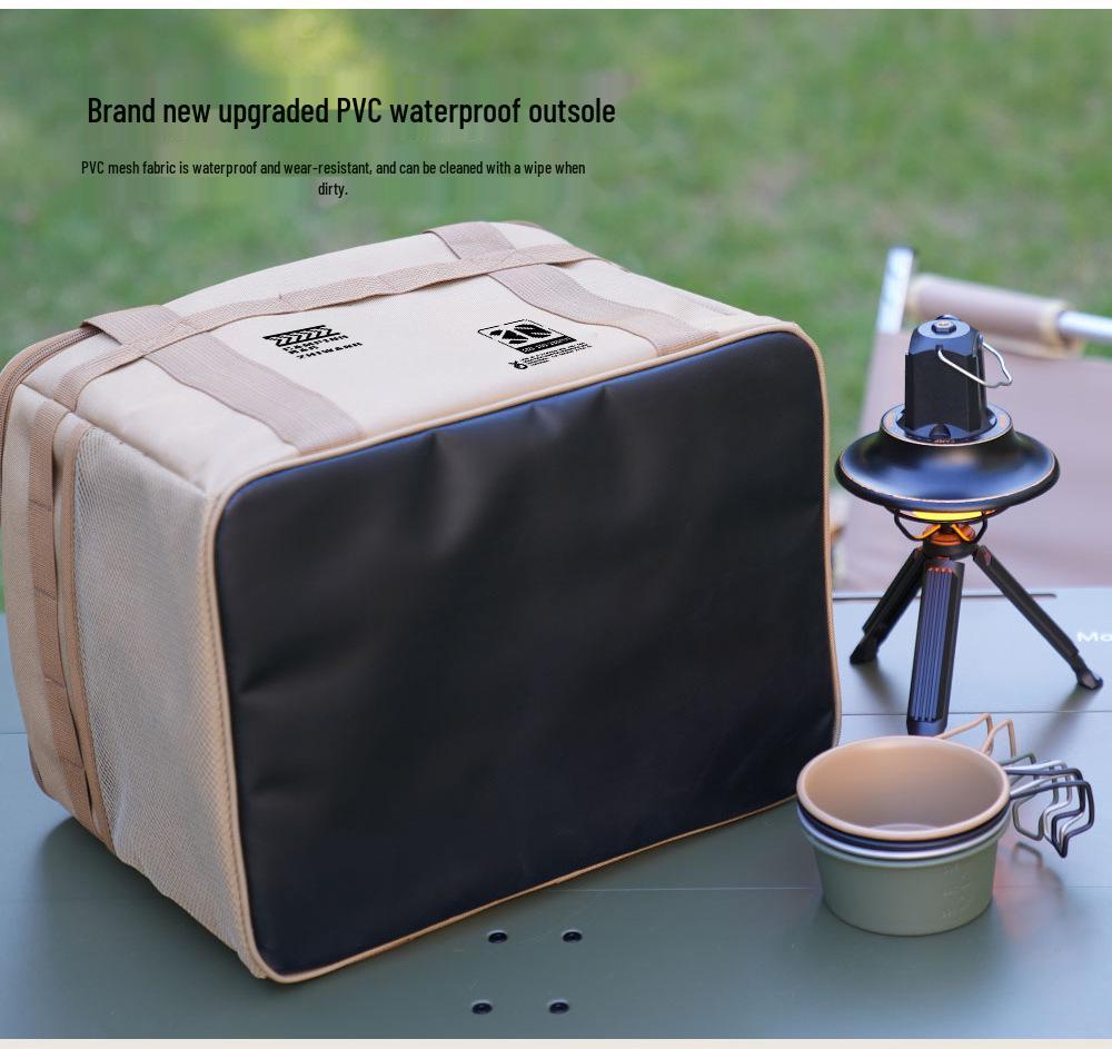 Large Outdoor Tactical Cookware & Gas Tank Storage Bag for Camping & Picnics