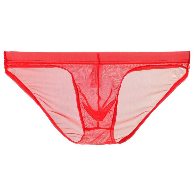 Youye Men's Transparent Mesh Triangle Briefs - Sexy, Breathable, Close-Fitting Underwear for Young Men