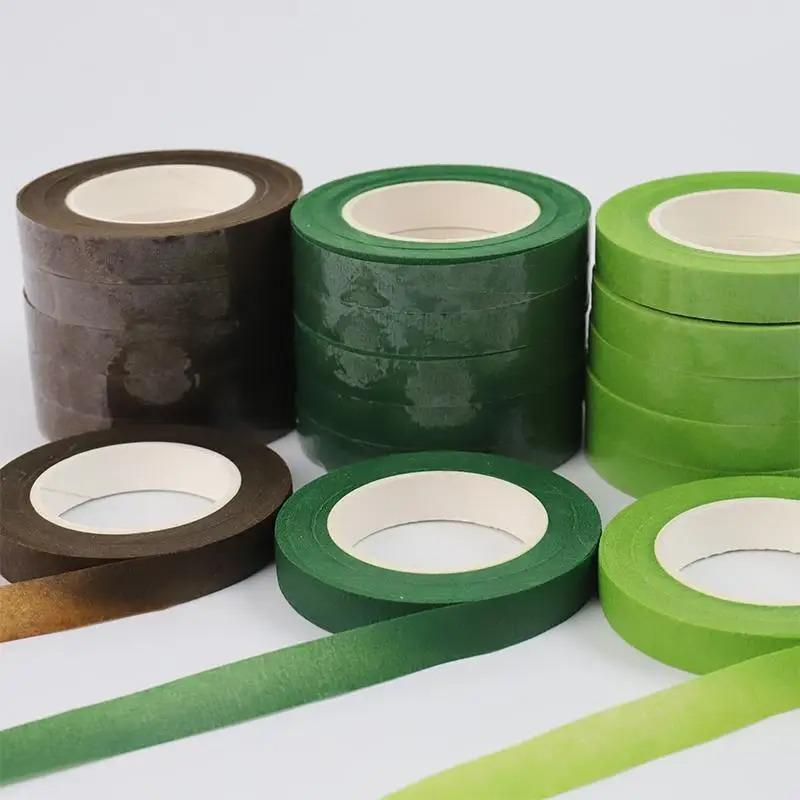 1/5/10Rolls Green Floral Tape Self Adhesive, Flower Wrapping Tape for Bouquet Stamen DIY, Florist Wedding Party Decoration Supplies