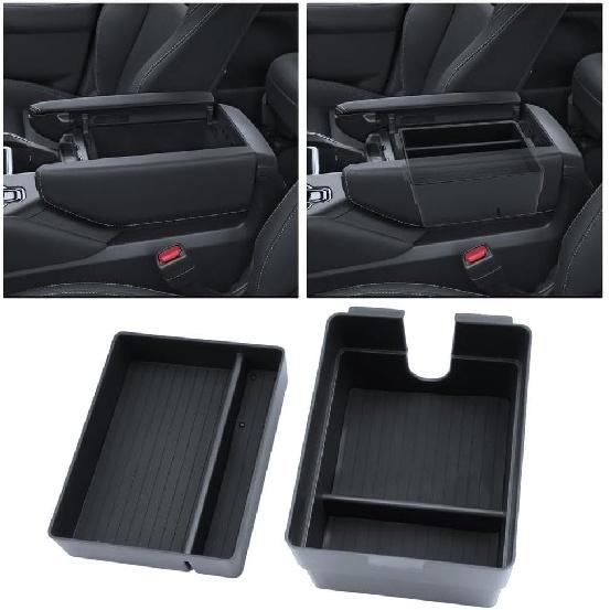 

For 2024-2026 L exus TX350/TX350h/TX450h+/TX500h 2PCS Double Layer Center Console Armrest Organizer ABS Materials TX 1 24-26 Armrest Organi