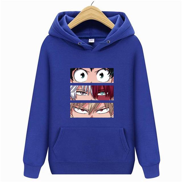 Langermet for menn og kvinner Uformell mote gensere Japansk tegneserie løs hettegenser Komfortabel kreativitet Streetwear