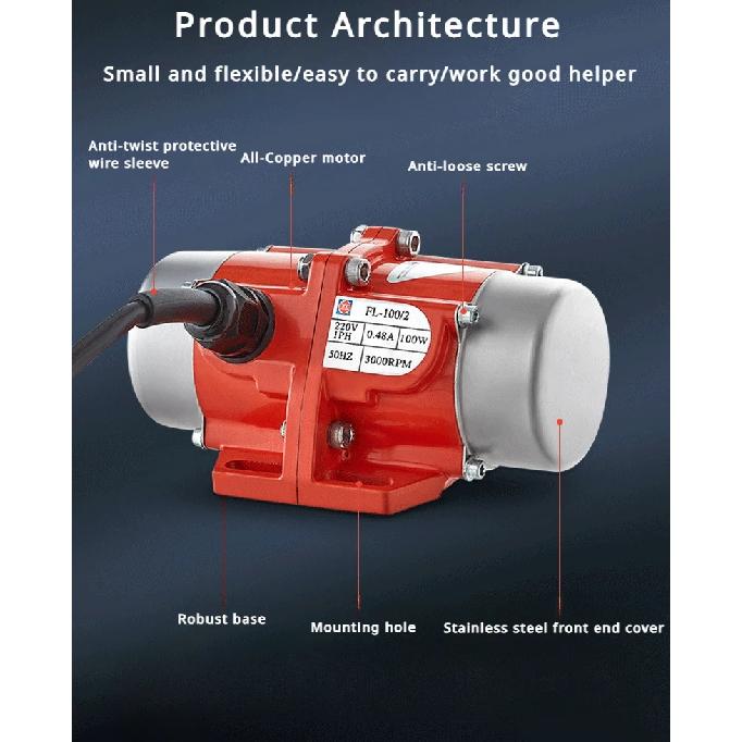 FL series 15W-120W Single/ three-phase vibration motor vibration motor small vibration motor small vibrator 220/380V