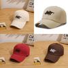 Cotton Baseball Cap For Men Women With Embroidered Letter Sunshade For Outdoor Activities