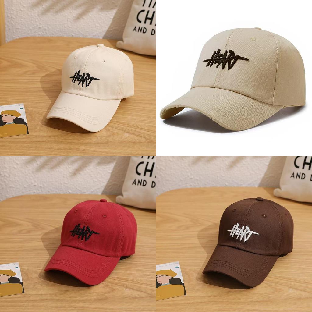 Cotton Baseball Cap For Men Women With Embroidered Letter Sunshade For Outdoor Activities
