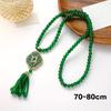 New Chinese Style Retro Versatile Necklace Jewelry Clothing Pendant Green Crystal Pendant