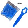 100Pcs   Plastic Cutter Blades For Electric Cordless Grass Trimmer Strimmer Tool Grass Trimmer Blades Replacement Garden Tool