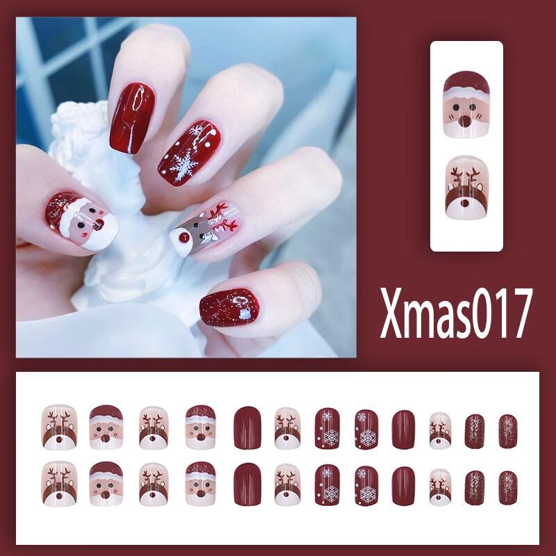 Fumade Winter Christmas Cartoon Press-On Nails