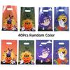 10/30/40/50/100Pcs Halloween Candy Bags Pumpkin Ghost Cookies Gift Packing Bags Trick Or Treat Bags Halloween Decorations