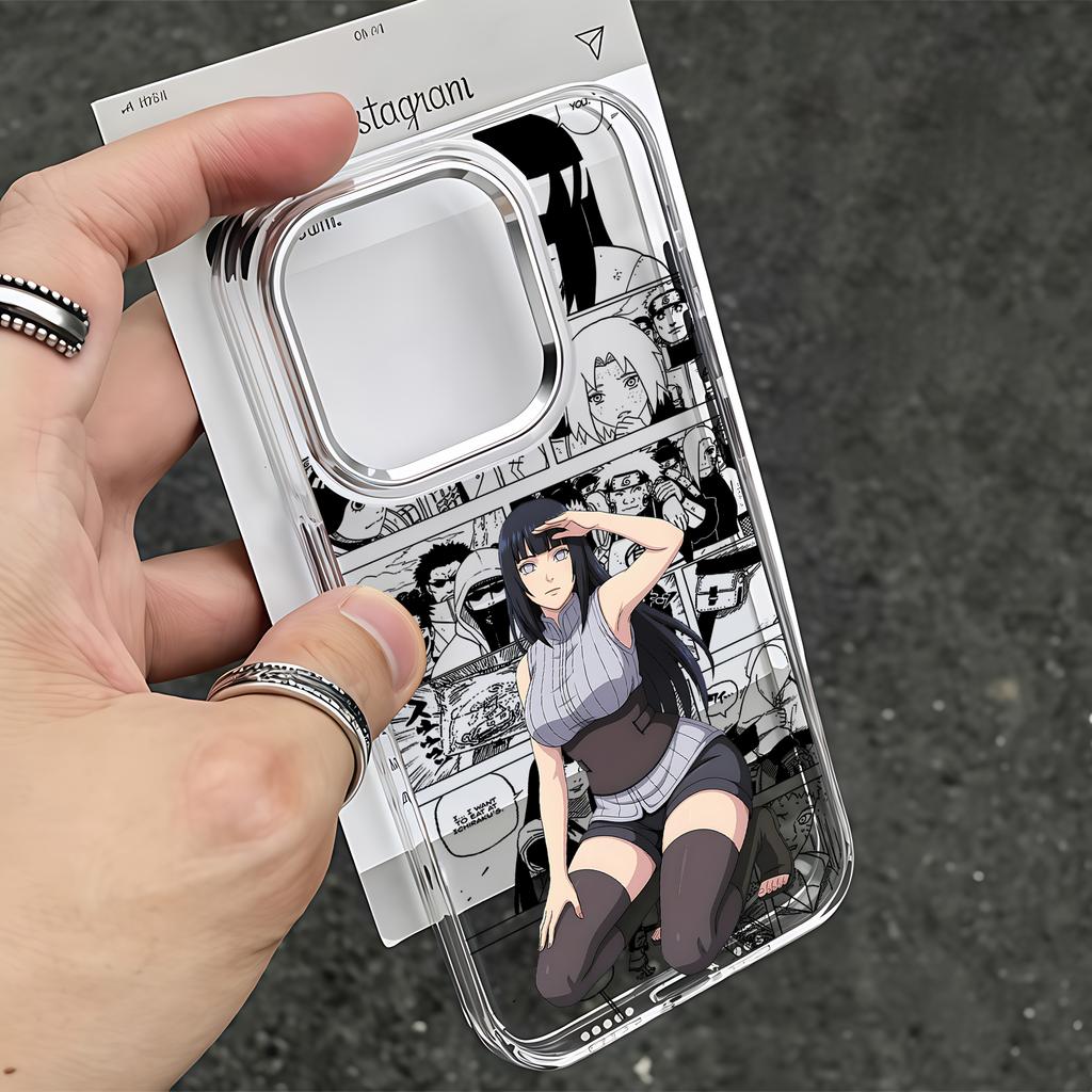 Anime Hyūgas Hinatas Phone Case for Samsung Galaxy S26 S25 S24 S23 S22 S21 S20 Note20 FE Ultra Edge Plus 4G 5G Clear
