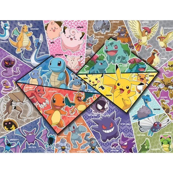 Nathan-POKEMON-2000 Piece Puzzle - The 16 Types of Pokémon-4005556873142-From 14 Years Old