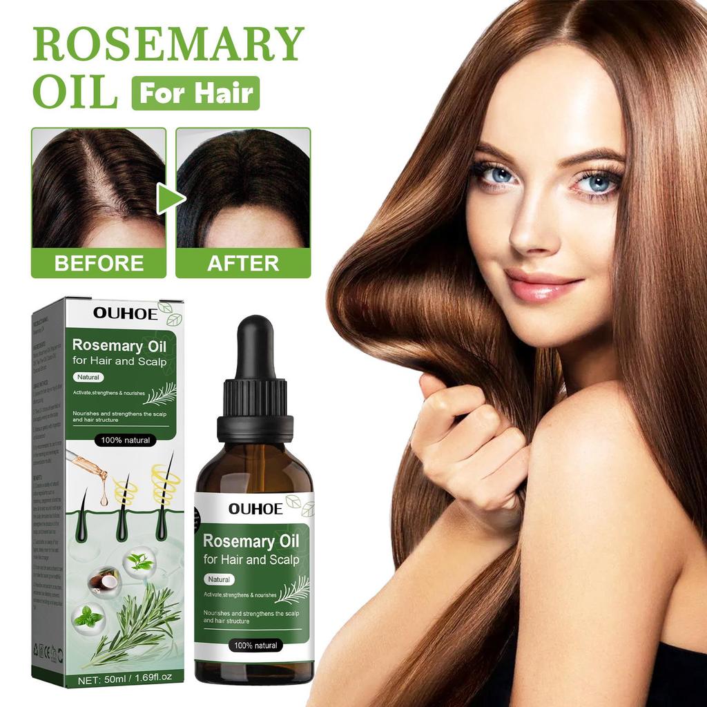 OUHOE Rosemary Essence Hair Oil: Nourishing Ends & Smooth Care Essential Oil