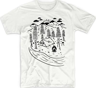 Travel T Shirt T Camping Explore Outdoors Fire Adventure Mountains Tent Boho New Summer Style Fashion Unisexs Korean Tshirts