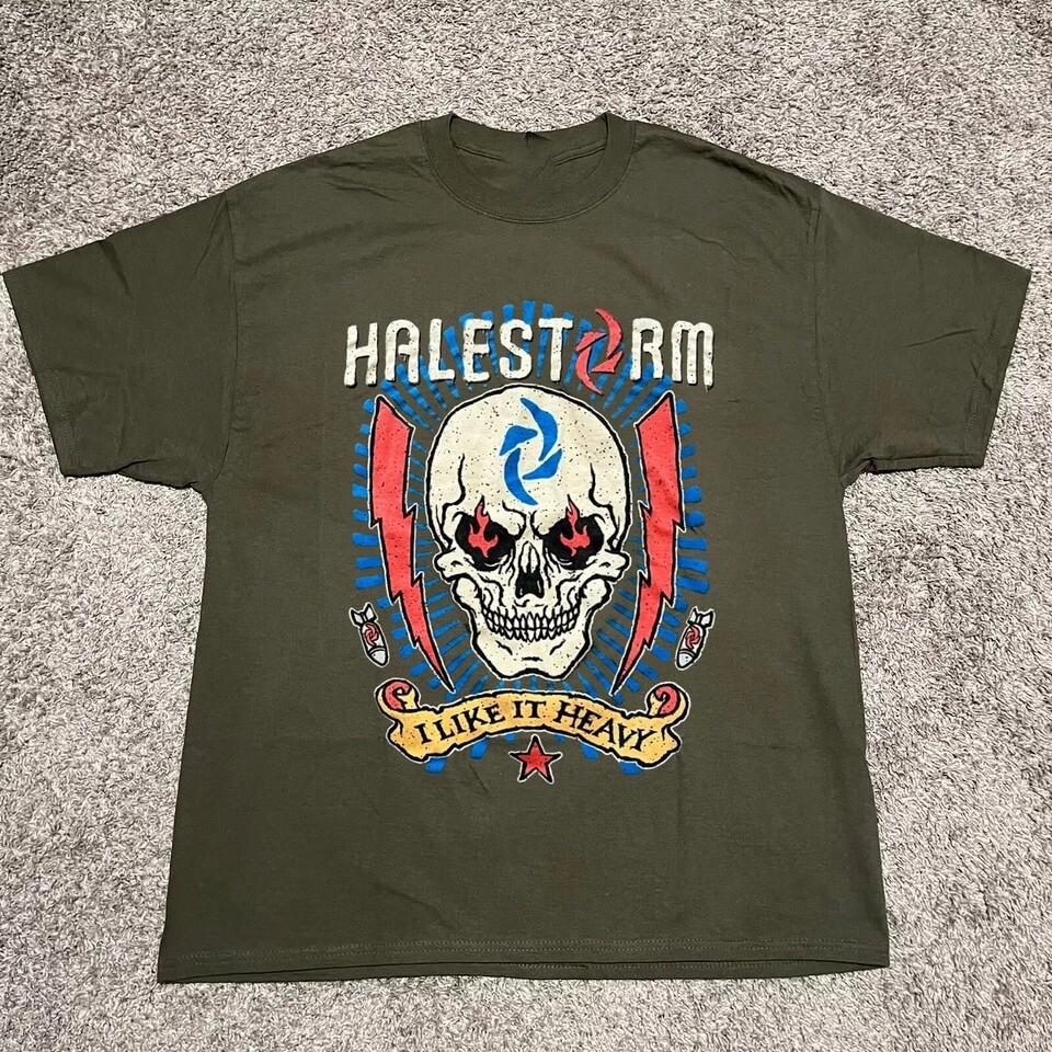 HALESTORM BAND Concert T-SHIRT Green Gift For Fan AM195 S