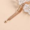 Elegante mehrschichtige Quasten Halskette Körperkette Halsband für Damen Mehrschichtige Halskette für Party/Club