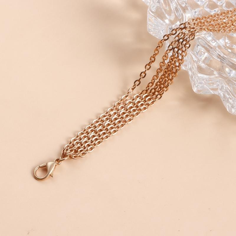 Elegante mehrschichtige Quasten Halskette Körperkette Halsband für Damen Mehrschichtige Halskette für Party/Club