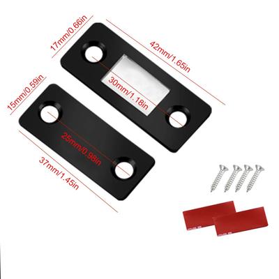 Magnetic Door Catch Ultra-thin Cabinet Magnets Closer Furniture Strong Magnetic Suction with Adhesive Tape for Cupboard