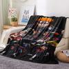 1Pc Cartoon Print Flannel Blanket, High Quality Comfortable for All Seasons, Home Decor, Warmth and Comfort, Perfect for Christmas Birthday Gift