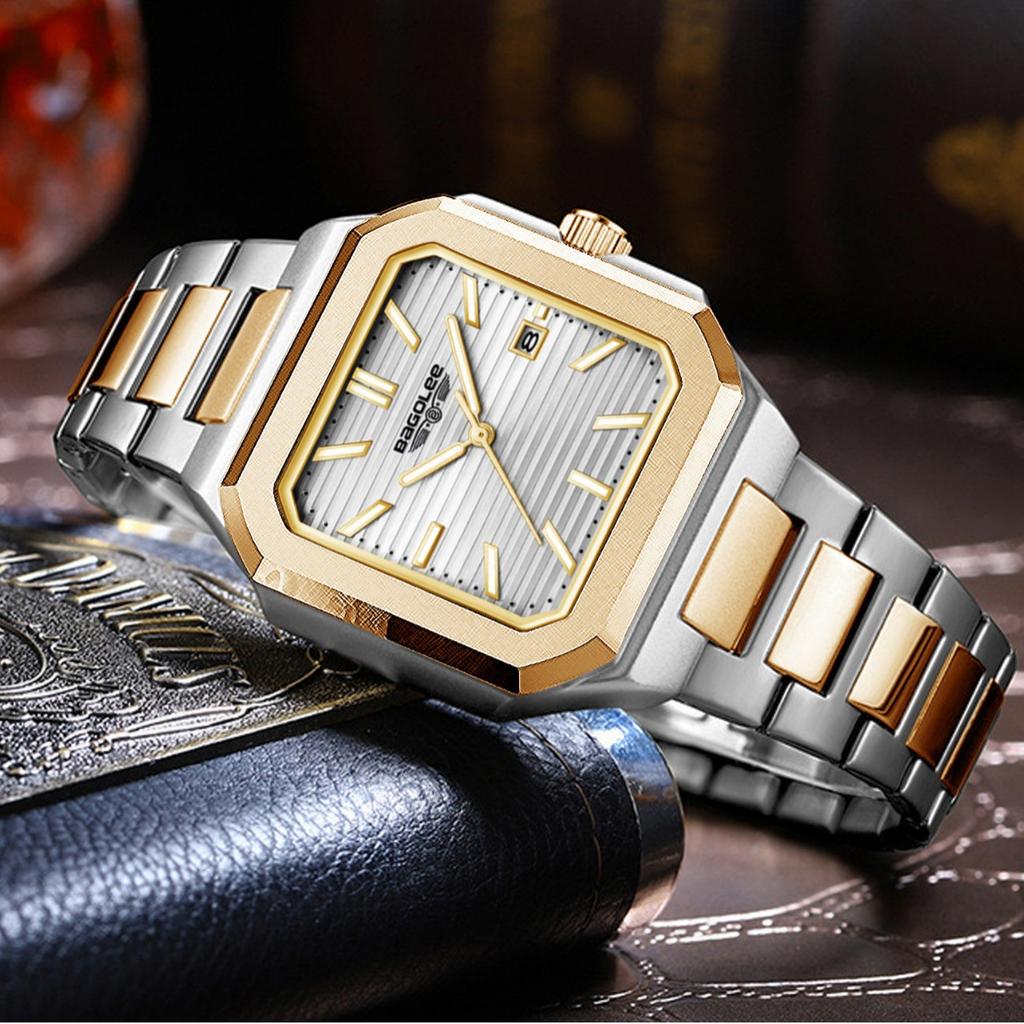 Supply Business Versatile Watch Men's Watch Square Calendar Waterproof Quartz Watch Fashion Men's Watch Business