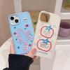 Graffiti Coconut Tree Tomato Apple 16 15promax Mobile Case Applicable To IPhone 14 Skin Scrub 13 17 Sets