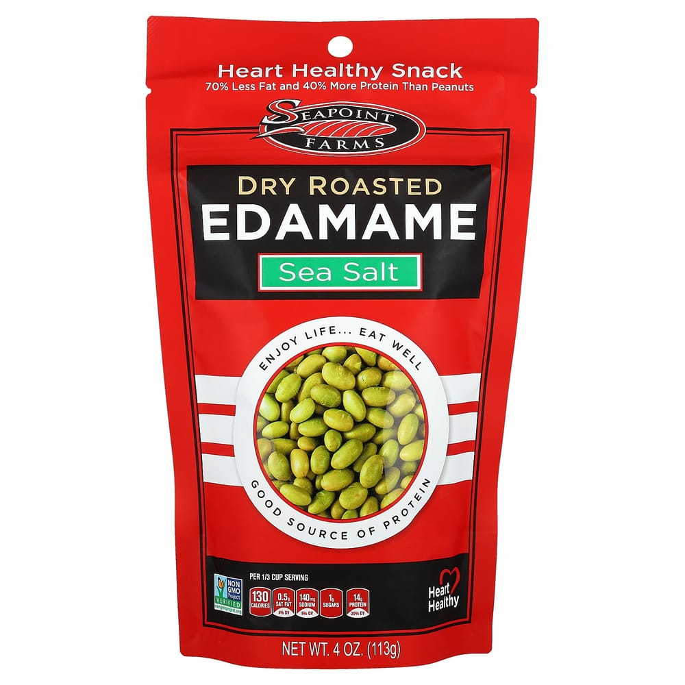 Seapoint Farms Roasted Dry Edamame with Sea Salt, 113g (4oz)