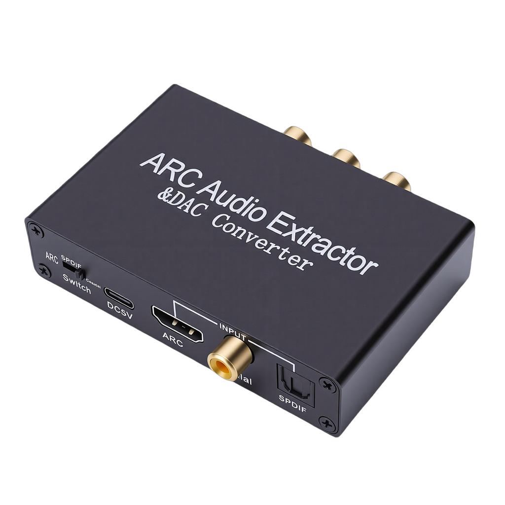 HD ARC Sound Extractor 192KHz DAC Digital to Analog Converter for HDTV Speaker Amplifier Headphone